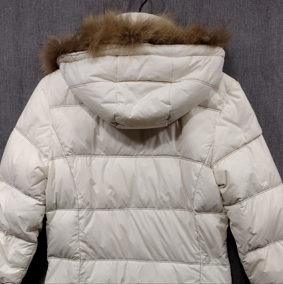 Kangbo Down Filled Puffer Coat Women's S White Cozy Warm Minimalist Winter - Picture 6 of 13